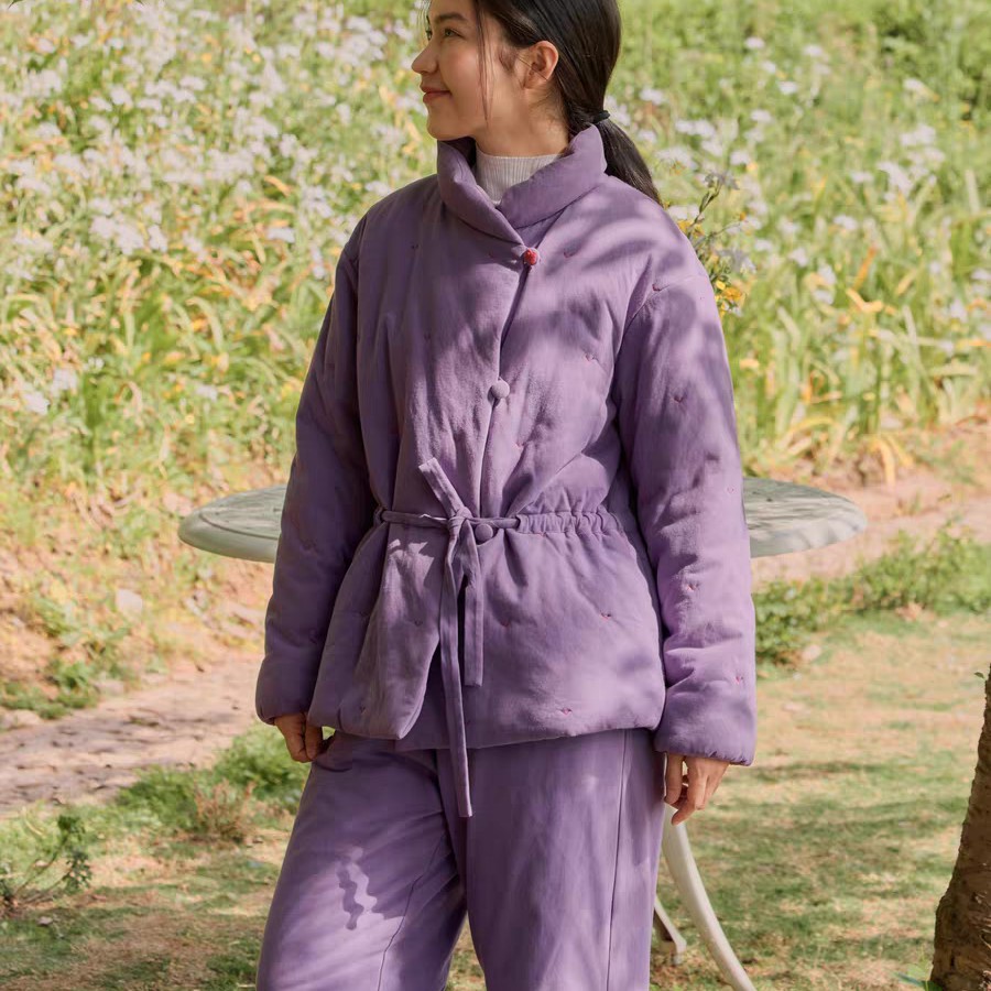 【蟲子姐姐专属】朵朵可可252-037睡衣女秋冬加厚保暖夹棉家居服