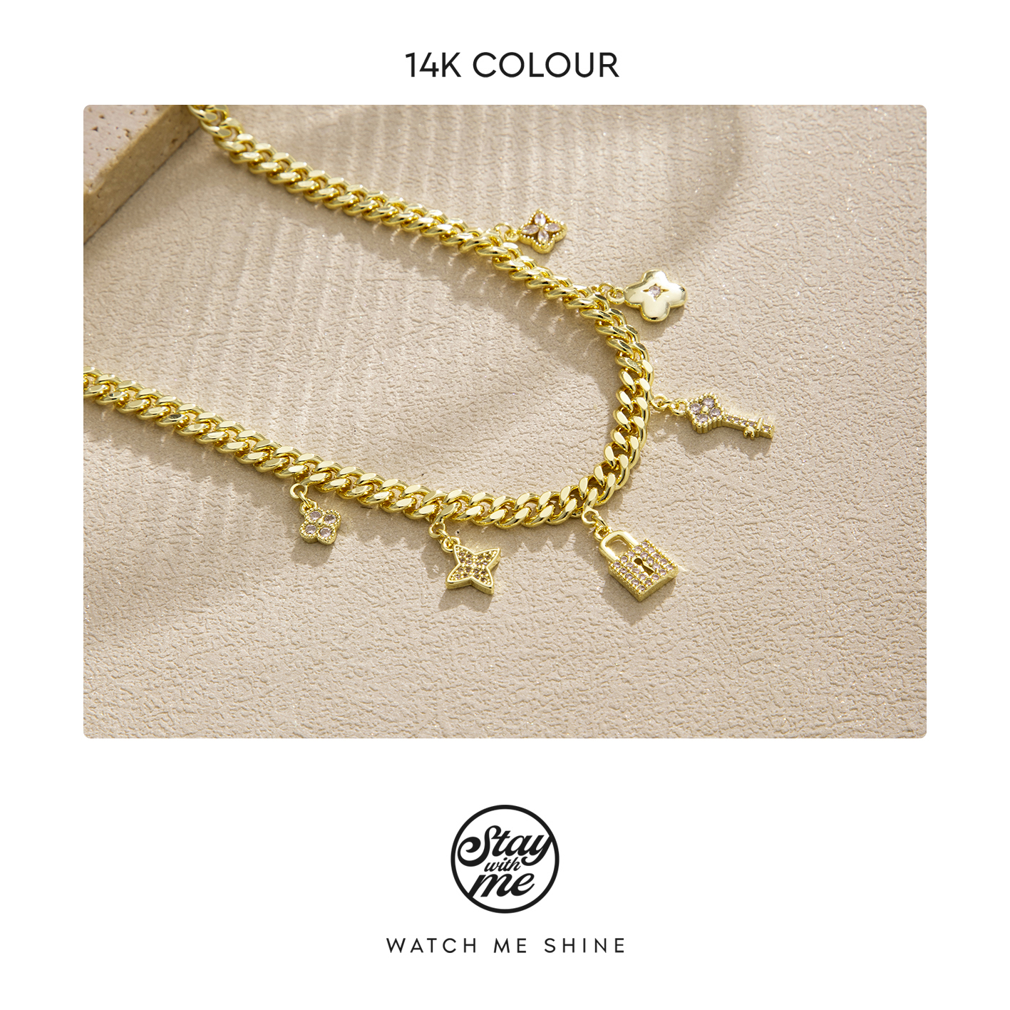 STAY WITH ME 铜合金项链 小众设计n0043项链