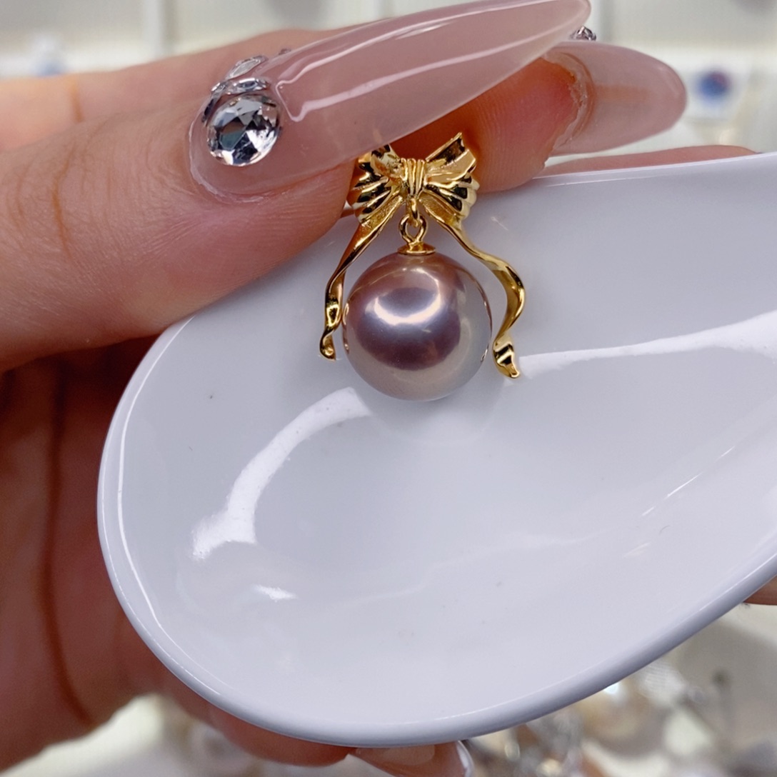 阿***奥淡水珍珠银S925镶嵌吊坠(赠链)12➕