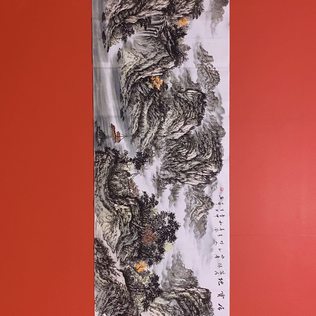 国画山水花鸟国画作品