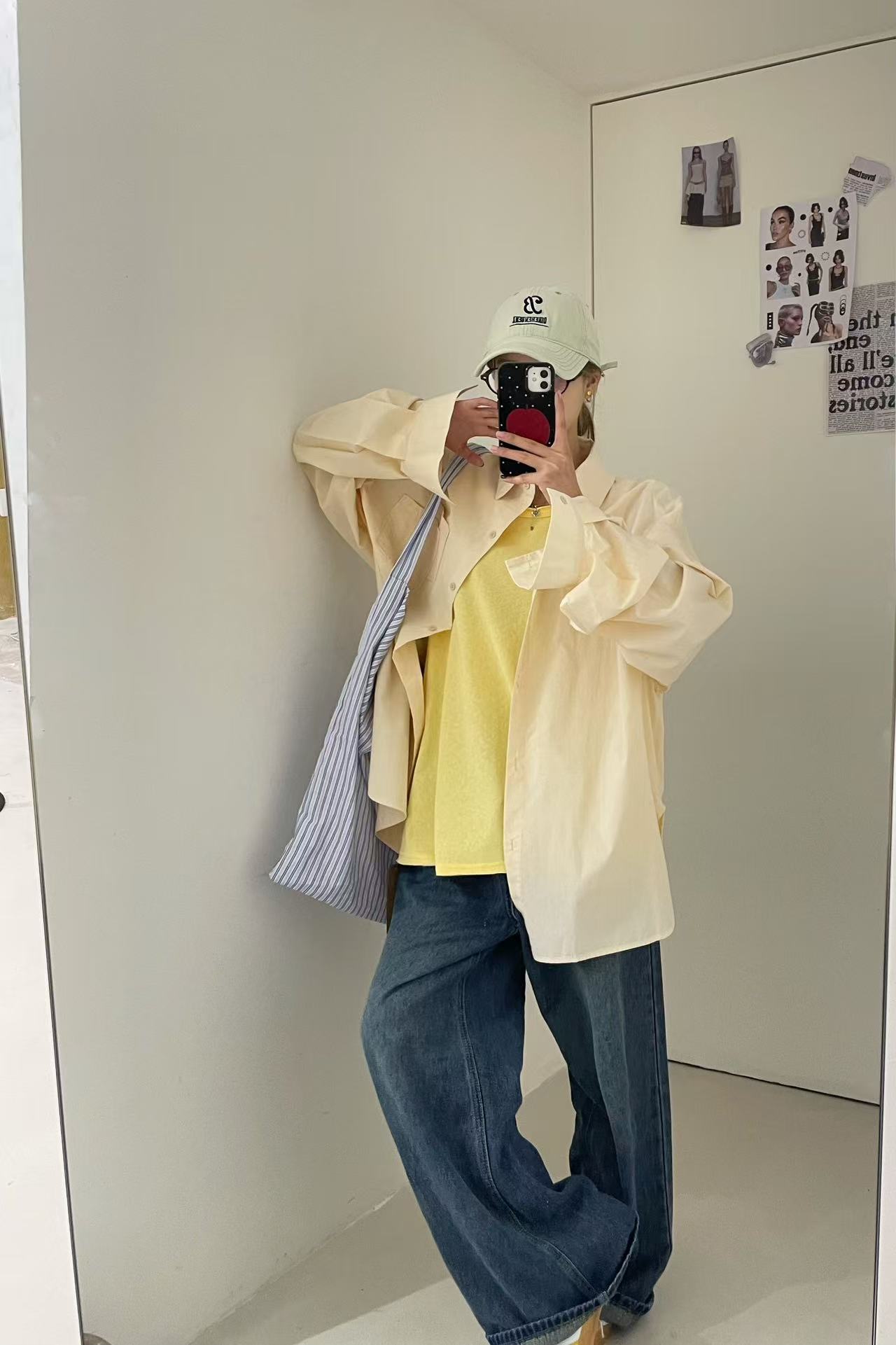 （库）温柔瑶-大7#灯笼袖彩色衬衣#32098