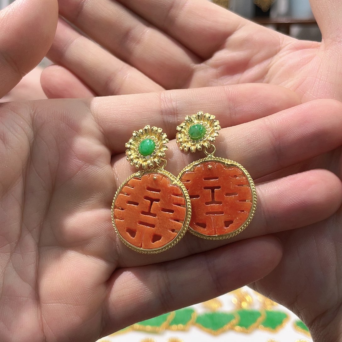 锦纶非金属耳坠耳饰