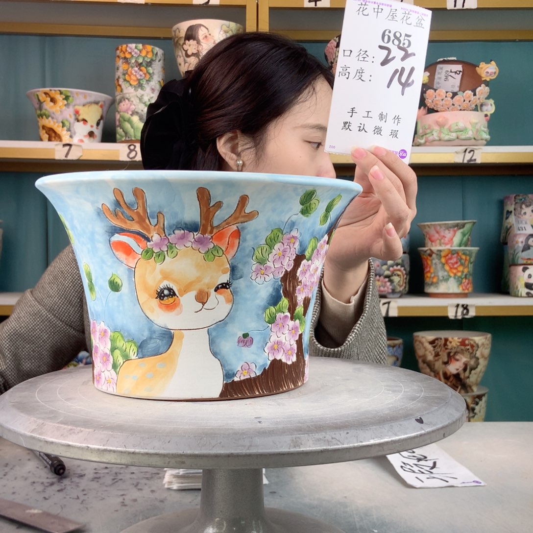 罐景德镇手工瑕疵685