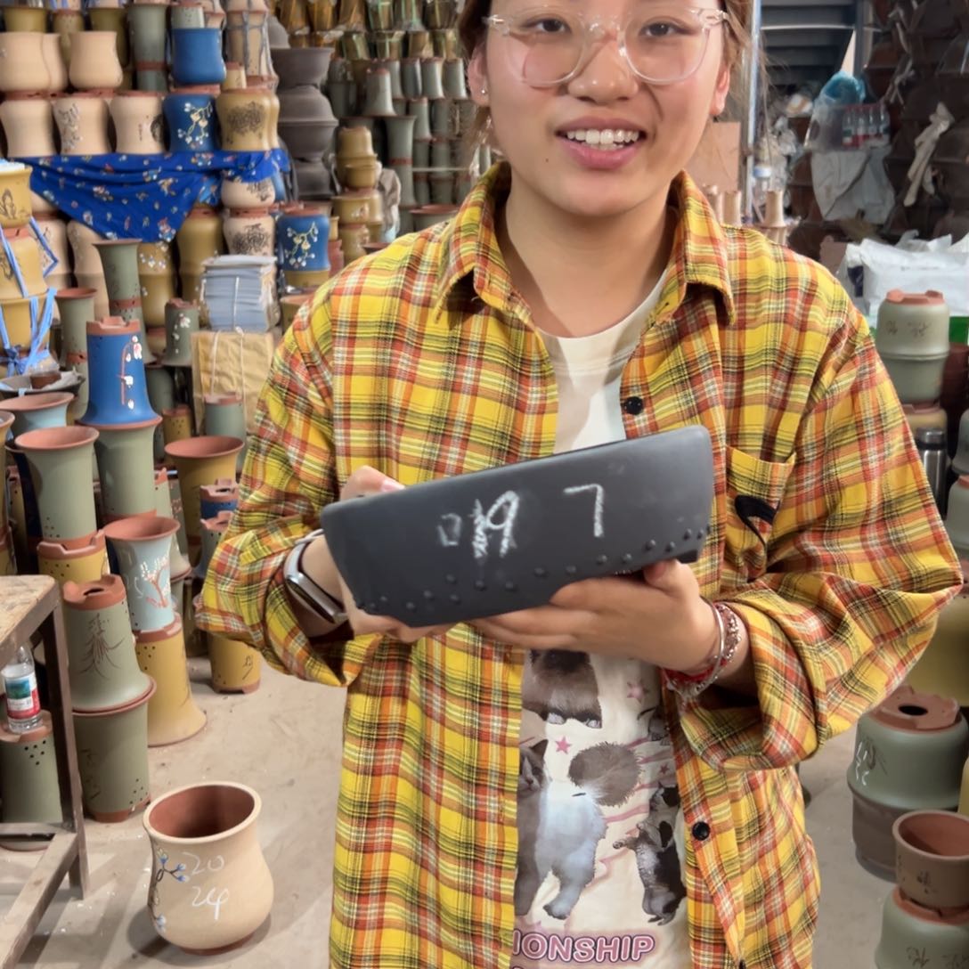 宜兴川阁紫砂花盆单个