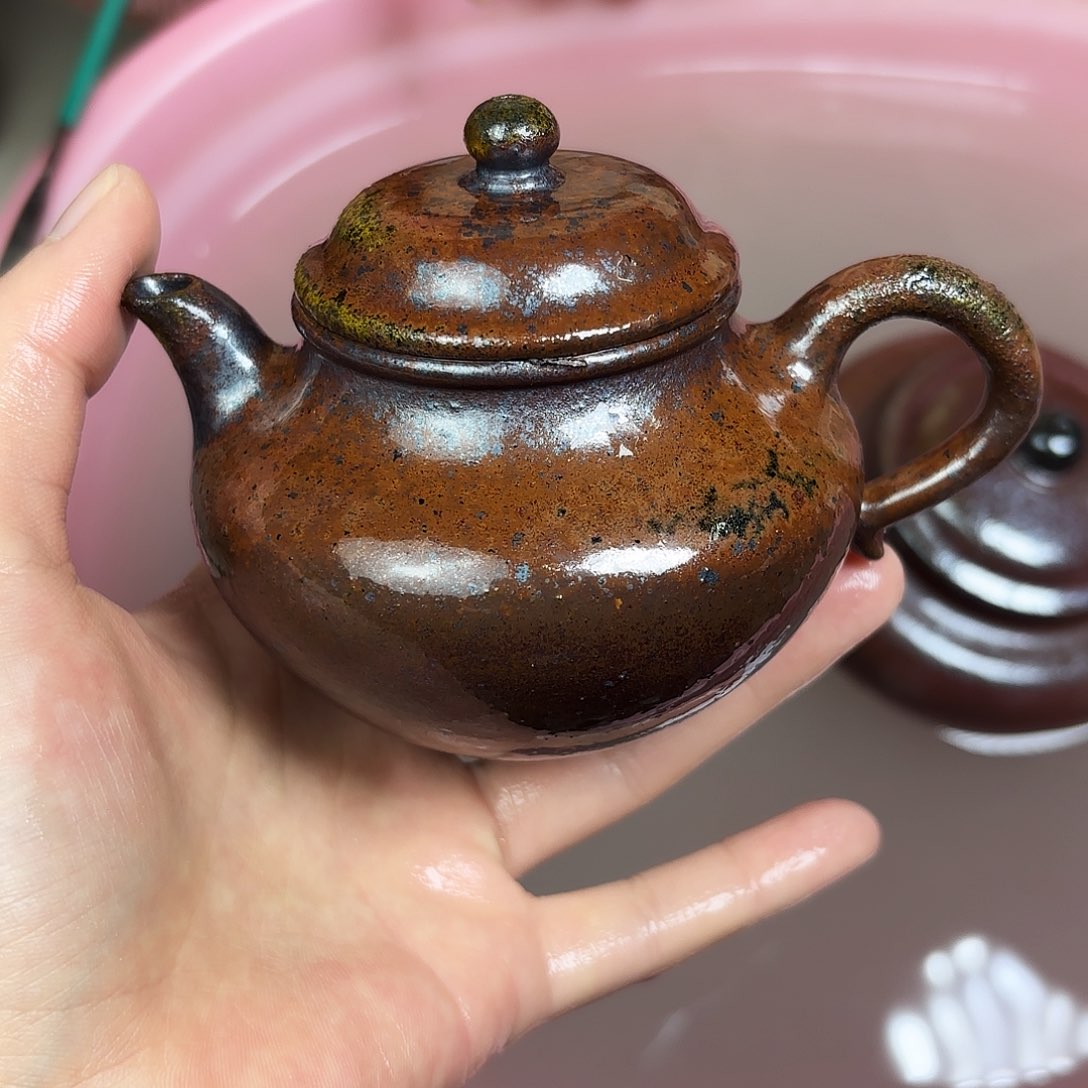 壶柴烧紫砂天青秋水