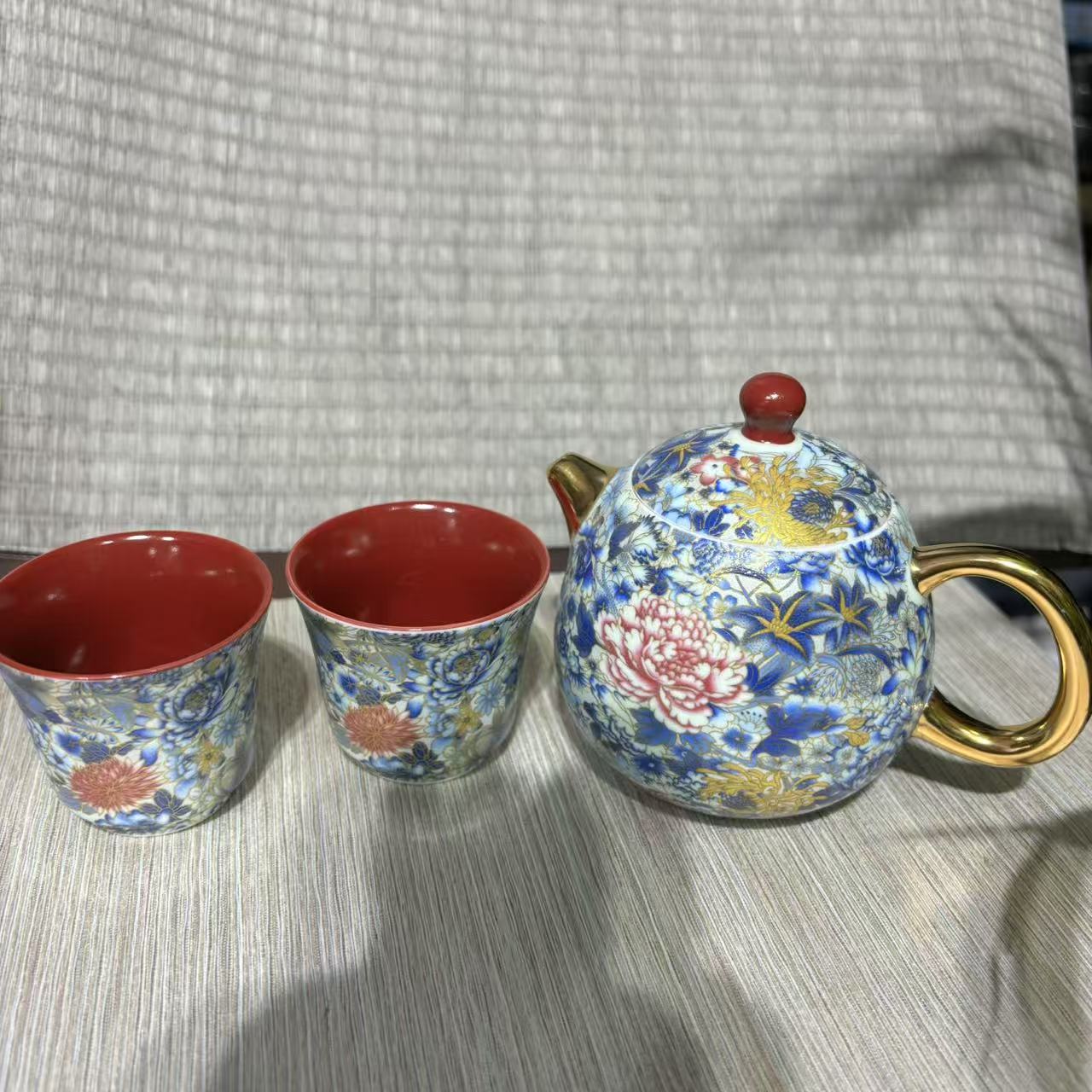 【中国邮政专属链接】珐琅彩茶具套组bb070
