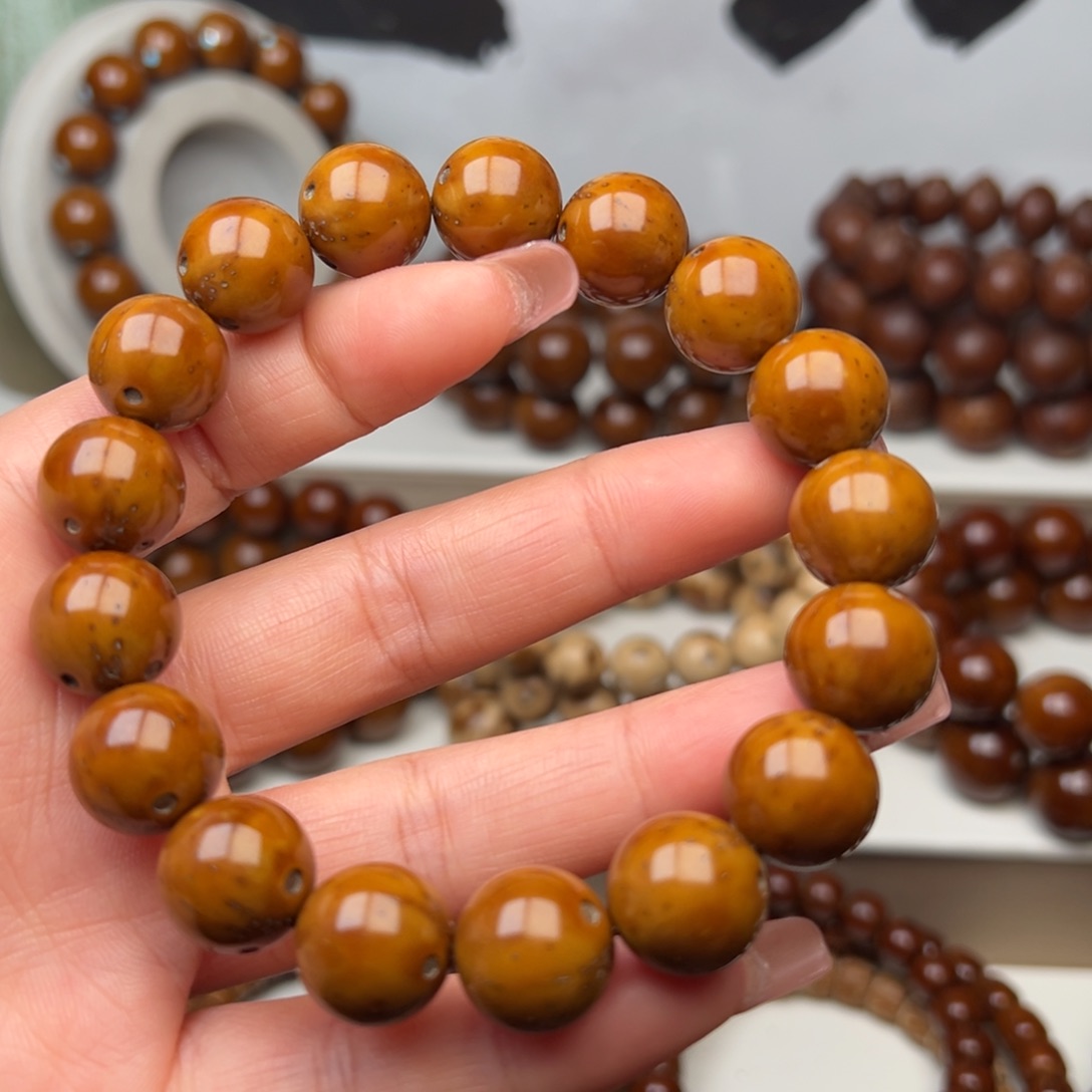 紫金鼠手串无*者14光珠手串