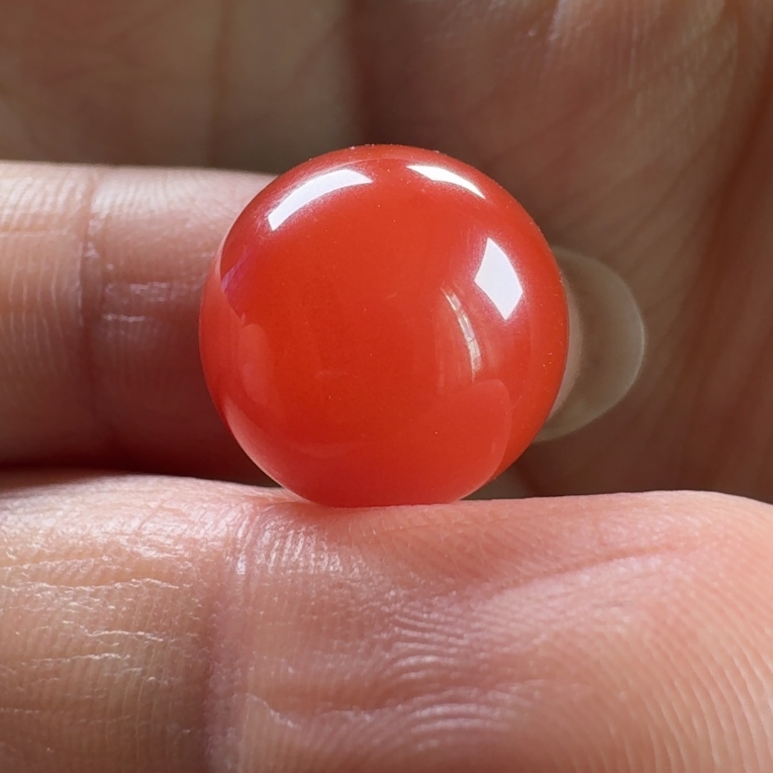 @***哥南红玛瑙未镶嵌圆珠14.0