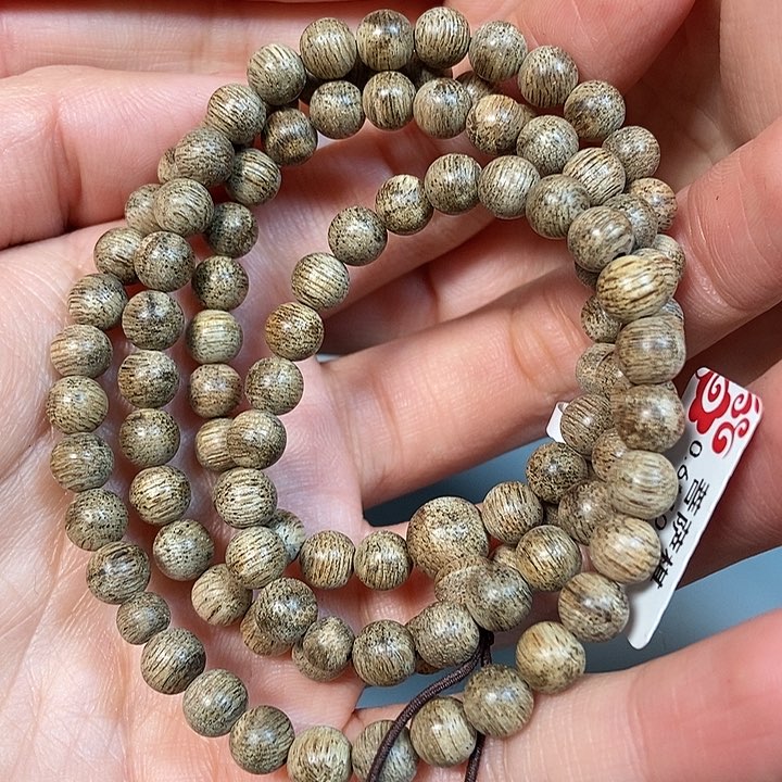 沉香手串天然野菩萨棋0.6，86