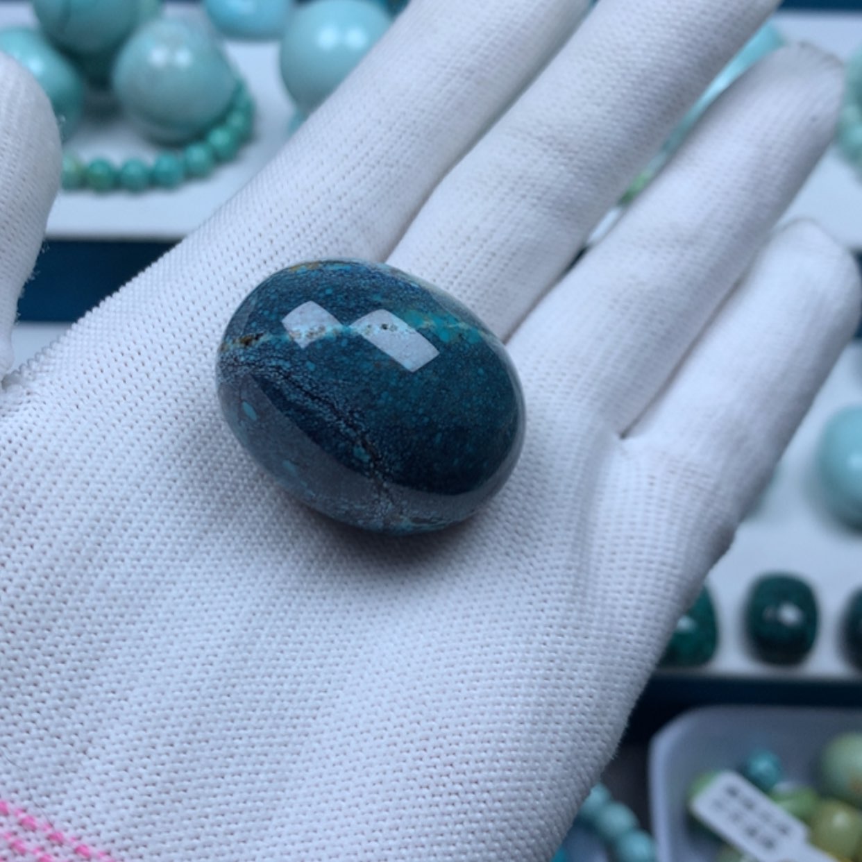 【闪购商品】绿松石珠宝奇石未镶嵌沉*～