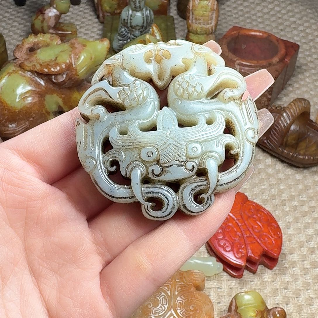 白玉菩提吊坠挂件