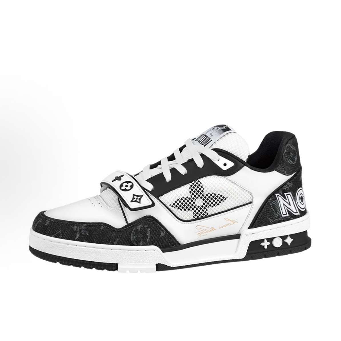 未使用 LouisVuitton/路易威登 Trainer 黑白魔术贴