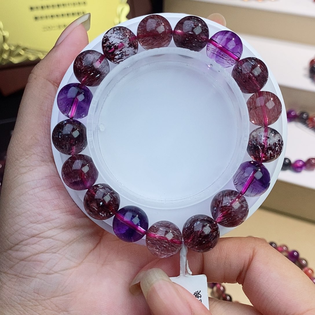 未镶嵌手链水晶黑加仑11