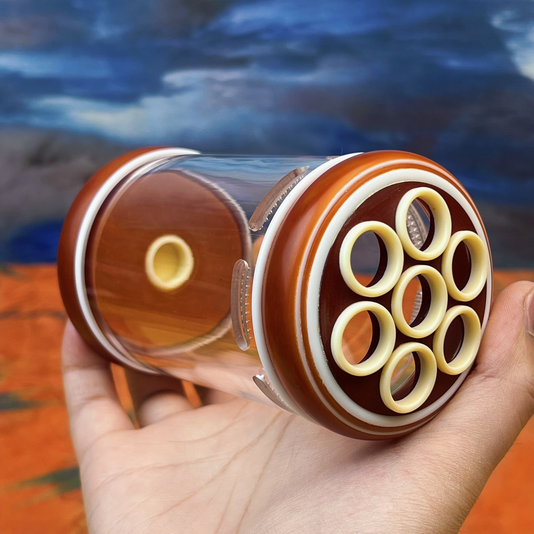 甜甜文玩-60电胶木蝈蝈罐出音特别棒虫具海派手工罐