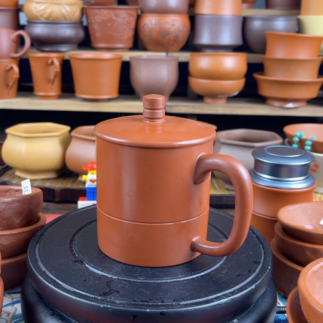 紫砂茶杯大***保宜兴紫砂