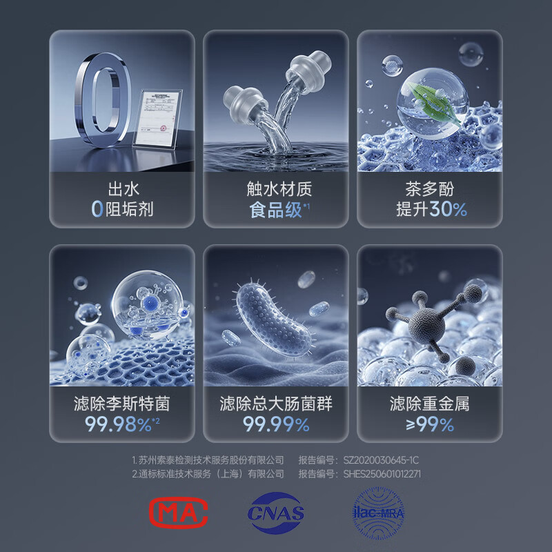 碧云泉G7s万相台式净水器净饮机养生壶家用一体机直饮水机0阻垢剂