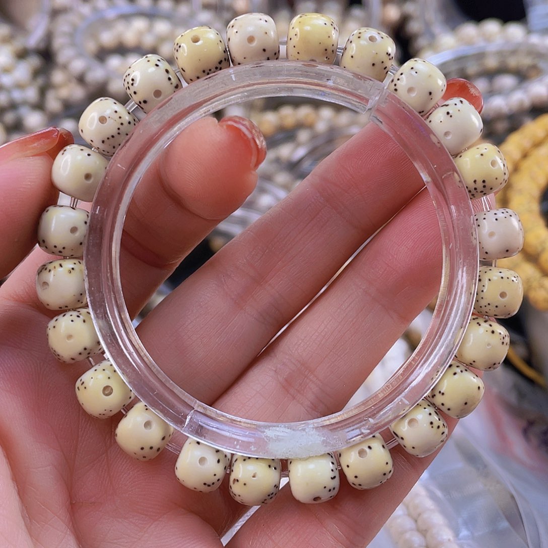 星月菩提手串氧化特价款原生态通体大留白9/8一物一图