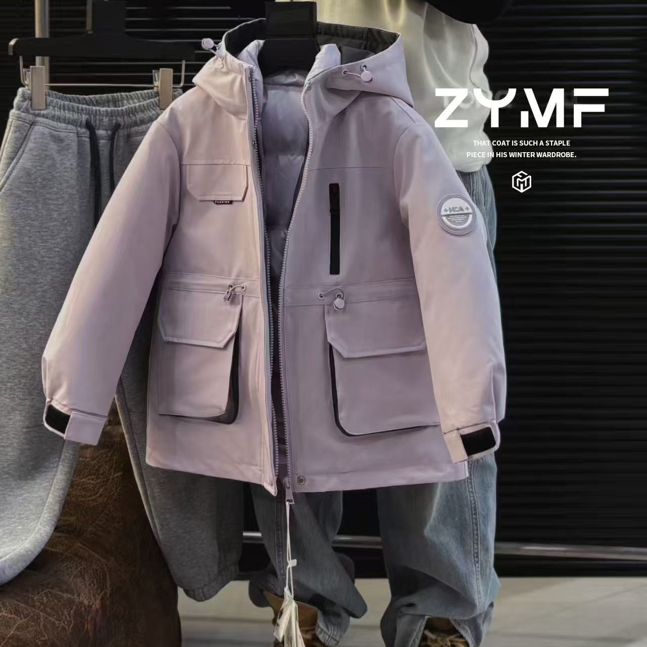 SY潮童 85303三合一可拆卸羽绒服