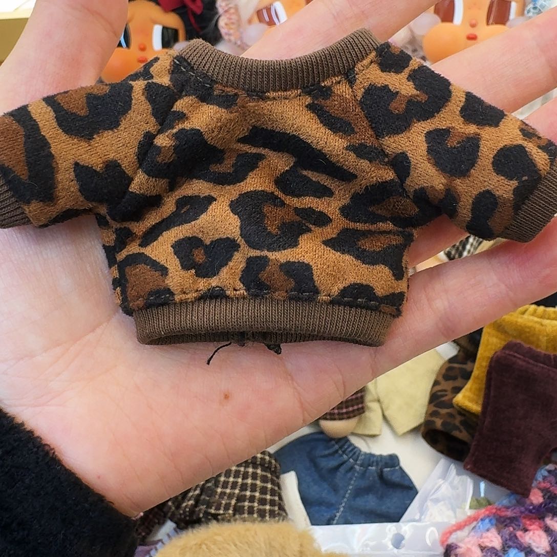 玩偶服饰哭娃豹纹娃衣