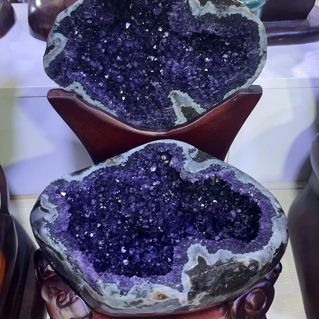 紫晶未镶嵌大型摆件（非配饰）晶