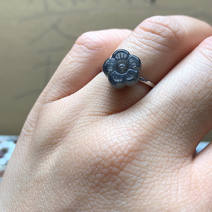 水晶水晶戒指银S925镶嵌