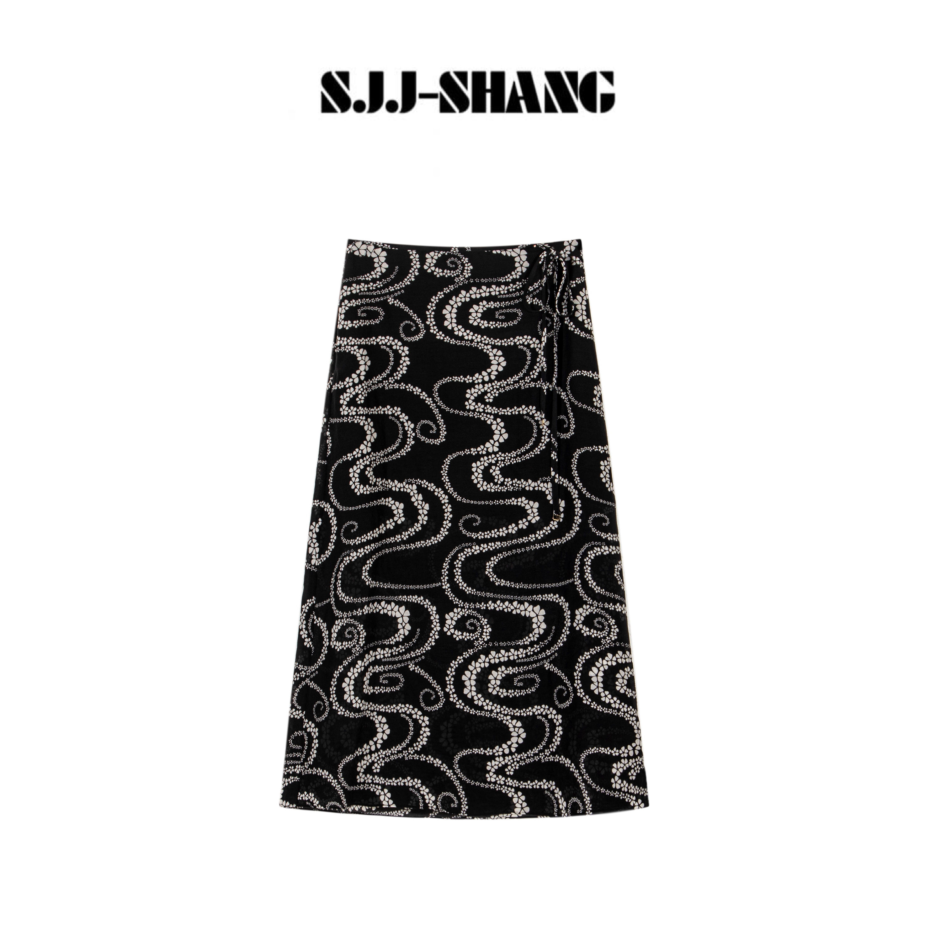 SJJ-SHANG【可可山茶花】25ss新品桑蚕丝+棉大牌质感半身裙q134678p