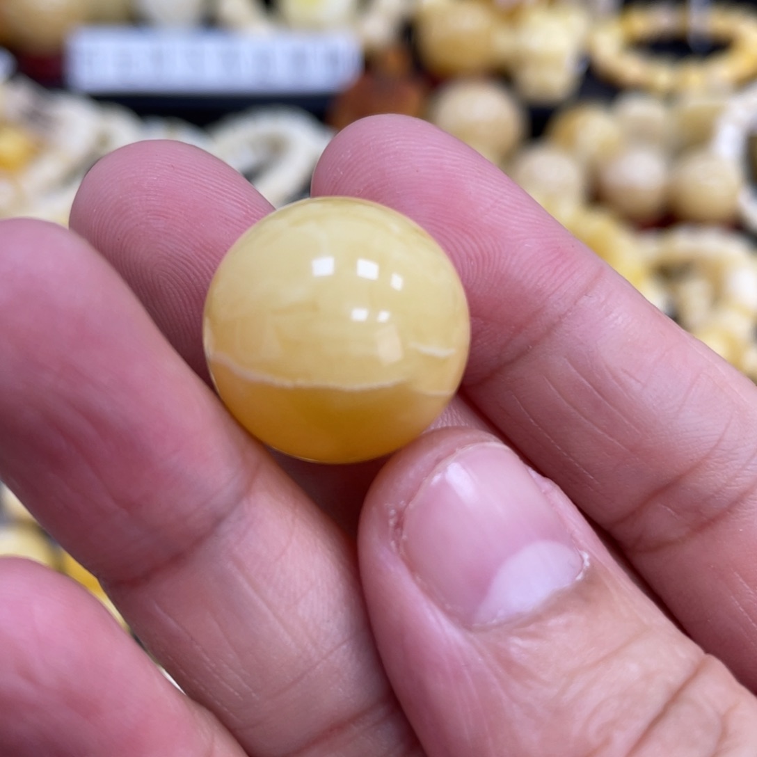 琥珀珠宝奇石未镶嵌19.1mm