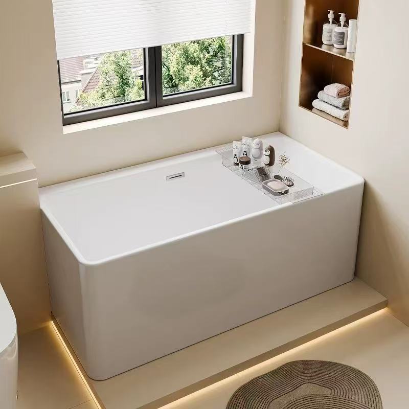 家用日式浴缸成人独立式浴缸亚克力小浴缸小户型酒店方形浴缸网红