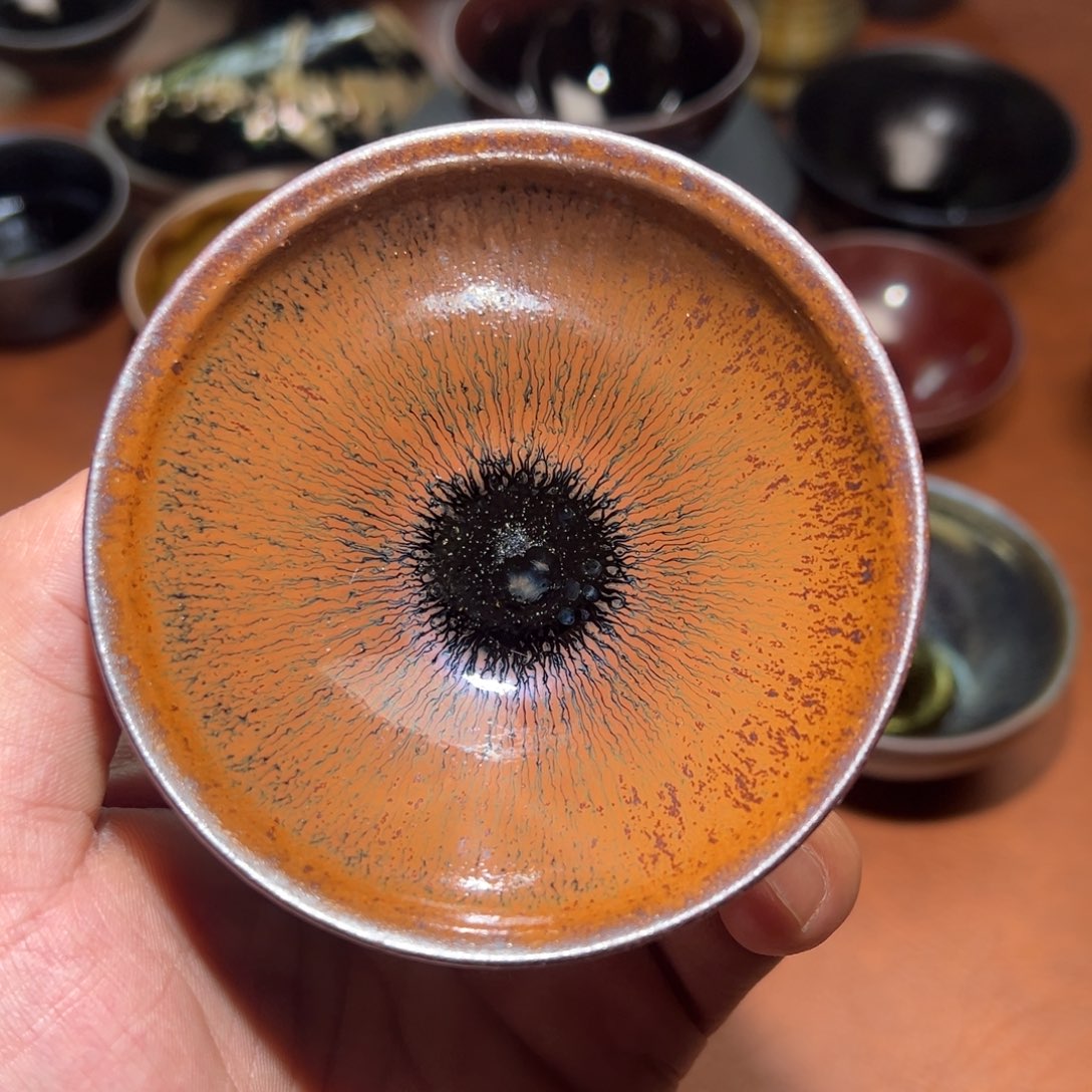 茶盏柴烧主人杯建窑建盏茶盏