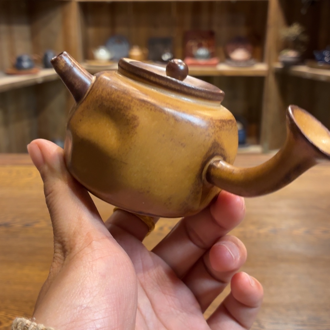柴烧老岩泥茶器皿