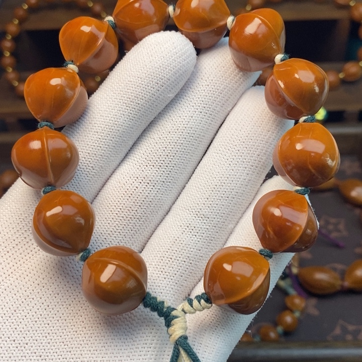 手串/手链橄榄核1.8水晶核蜜桃臀鲨鱼背