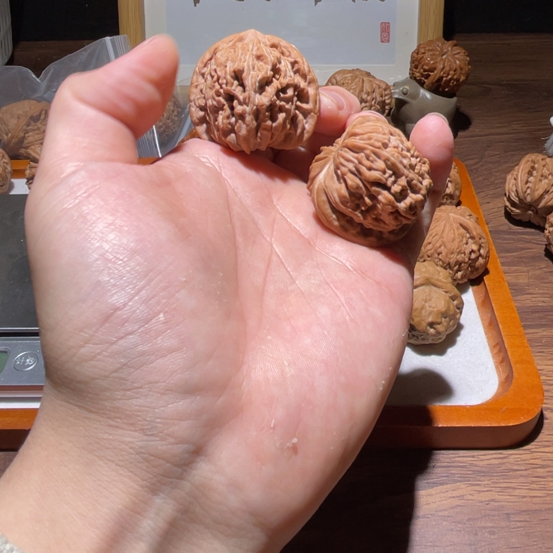 把件文玩核桃40全品四座楼