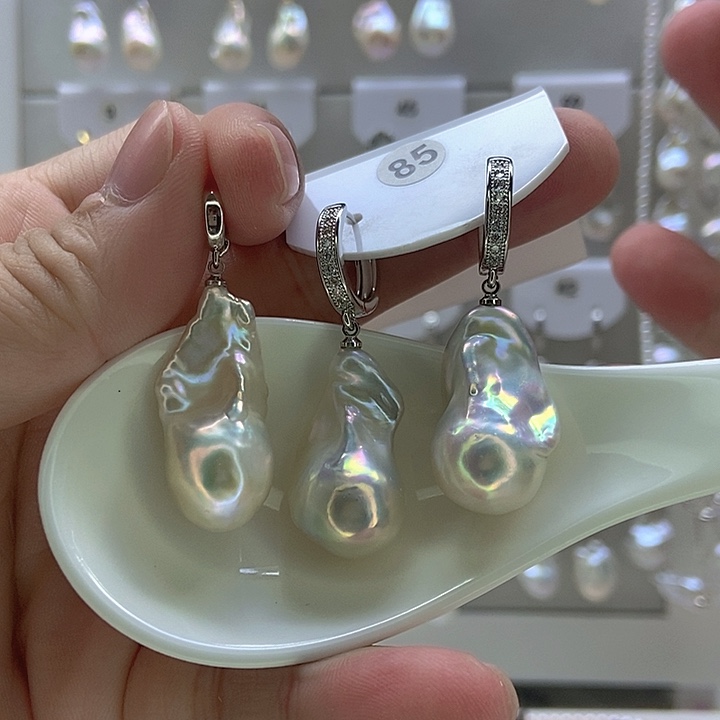 凤***舞淡水珍珠银S925镶嵌颈饰85