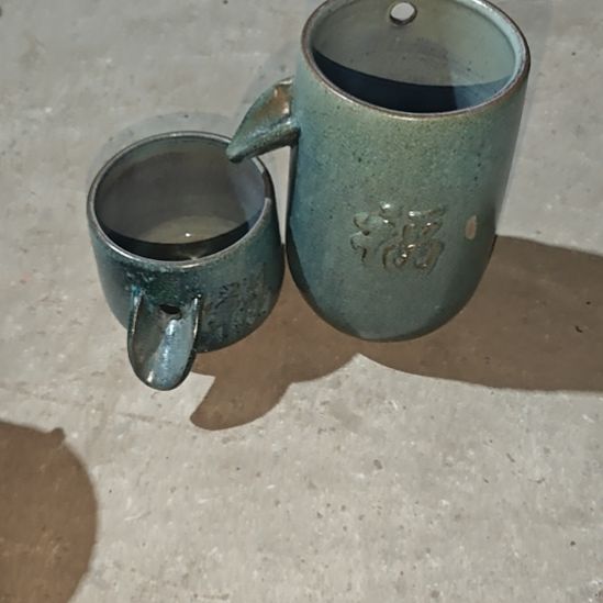 【闪购商品】福字流水两个瑕疵绿色