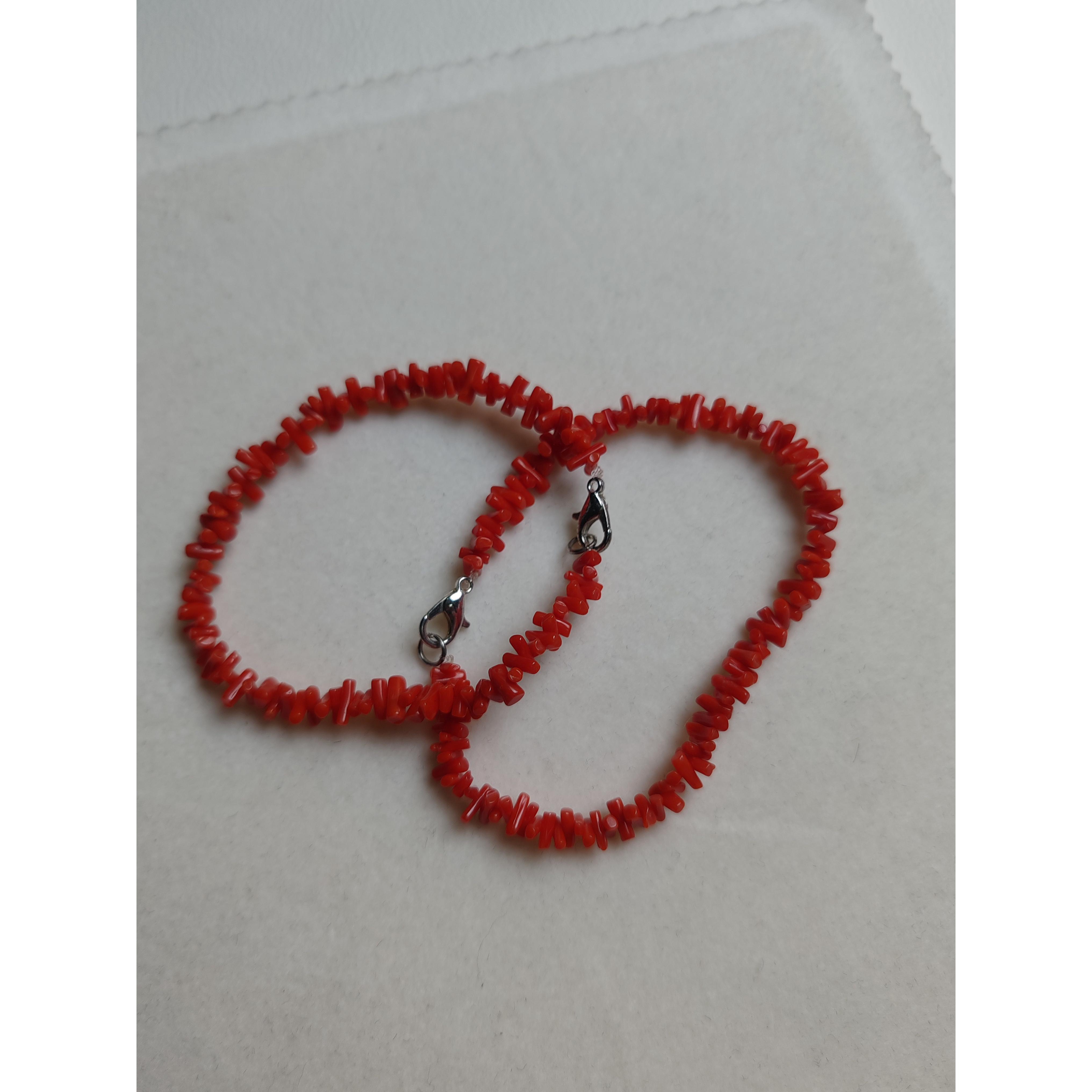 天然红珊瑚原枝手链