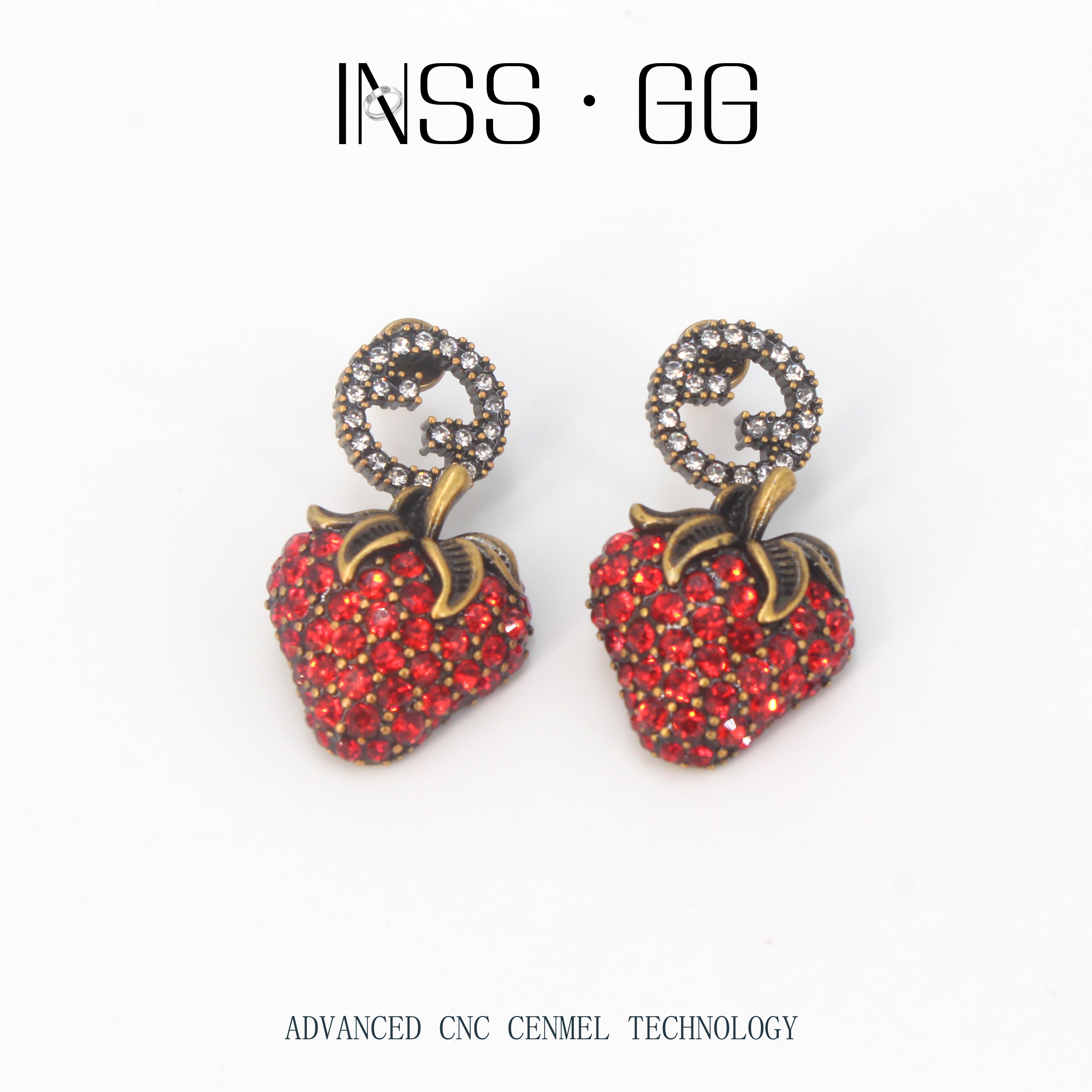 钛钢耳饰 【INSS · GG】气质时尚百搭复古法式简约耳环E049