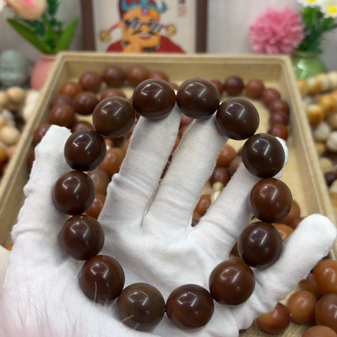 菩提根/象牙果吊坠19干磨瑕疵落地果糖油093