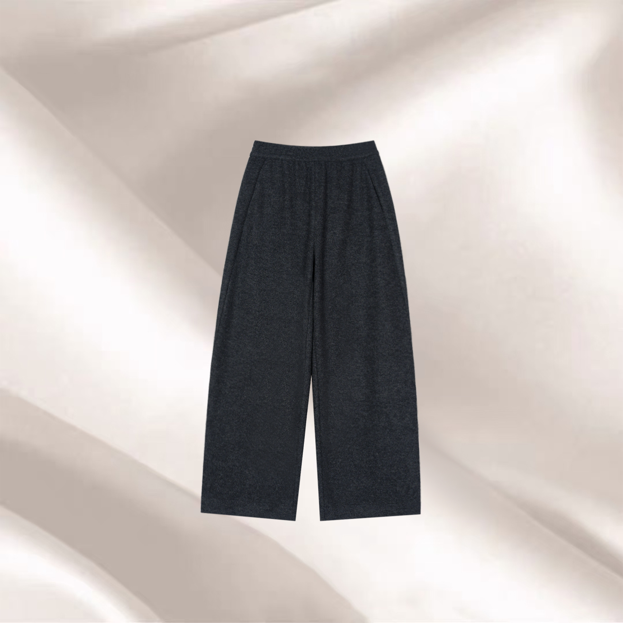 2025新款松弛感裤子女松紧腰显瘦巨好看的裤子弯刀羊毛裤HBA110