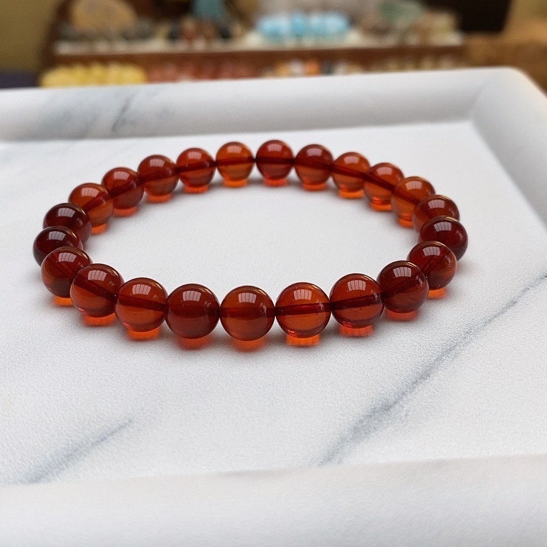 手链血珀未镶嵌手链