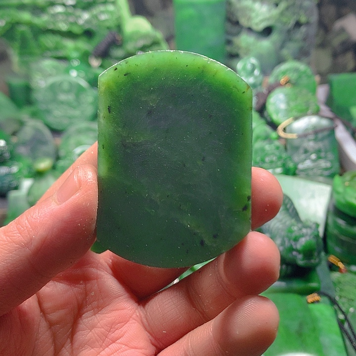 和田玉（碧玉）未镶嵌吊坠(不含链)