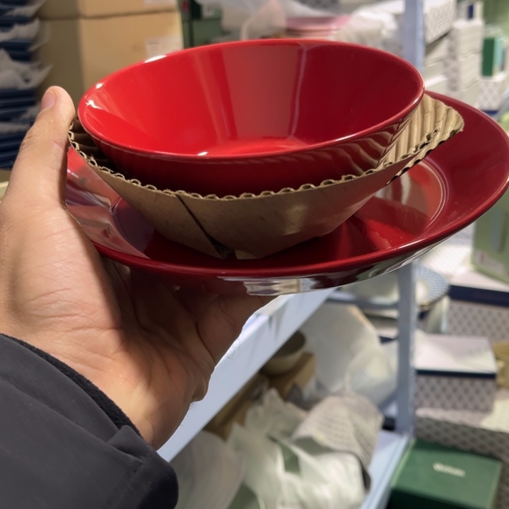 iittala主题复古红15碗21盘