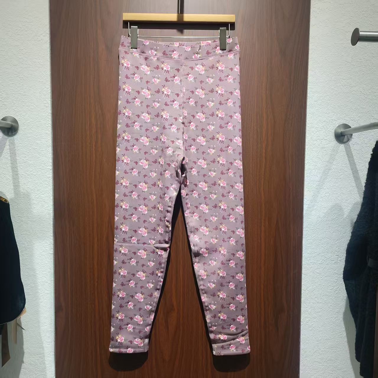 【不 退 不 换】女士 高腰碎花 保暖裤6202【300克】