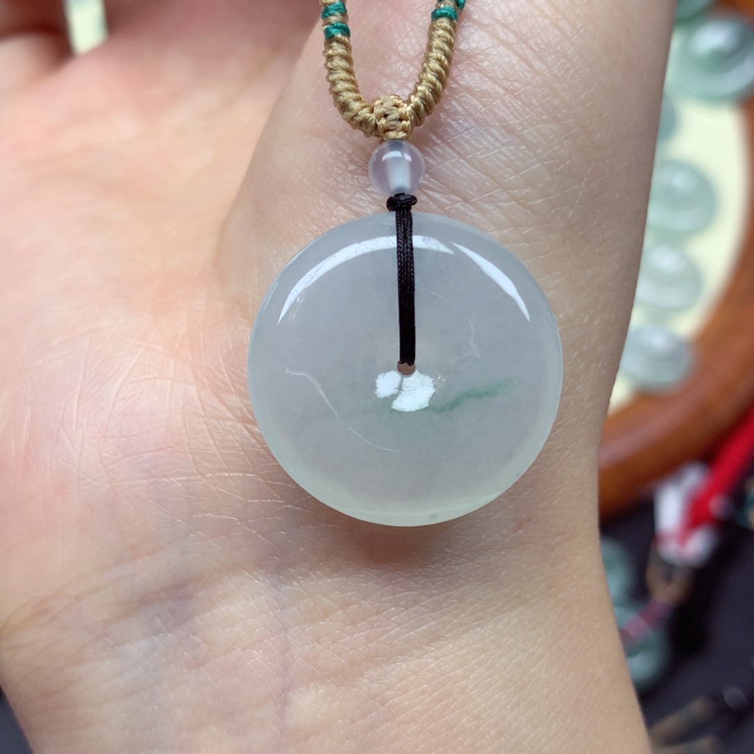 翡翠未镶嵌颈饰吊坠23/5.8mm