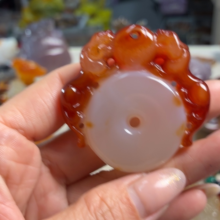 玛瑙/玉髓未镶嵌吊坠(不含链)