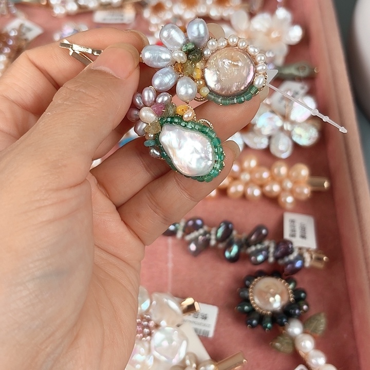 秀***发饰淡水珍珠未镶嵌