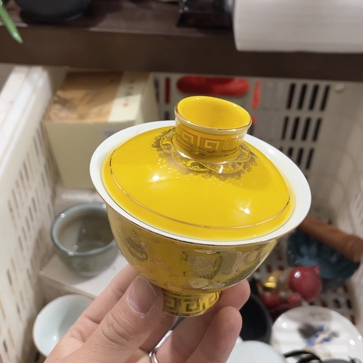 陶瓷茶具全部清清完回家过年