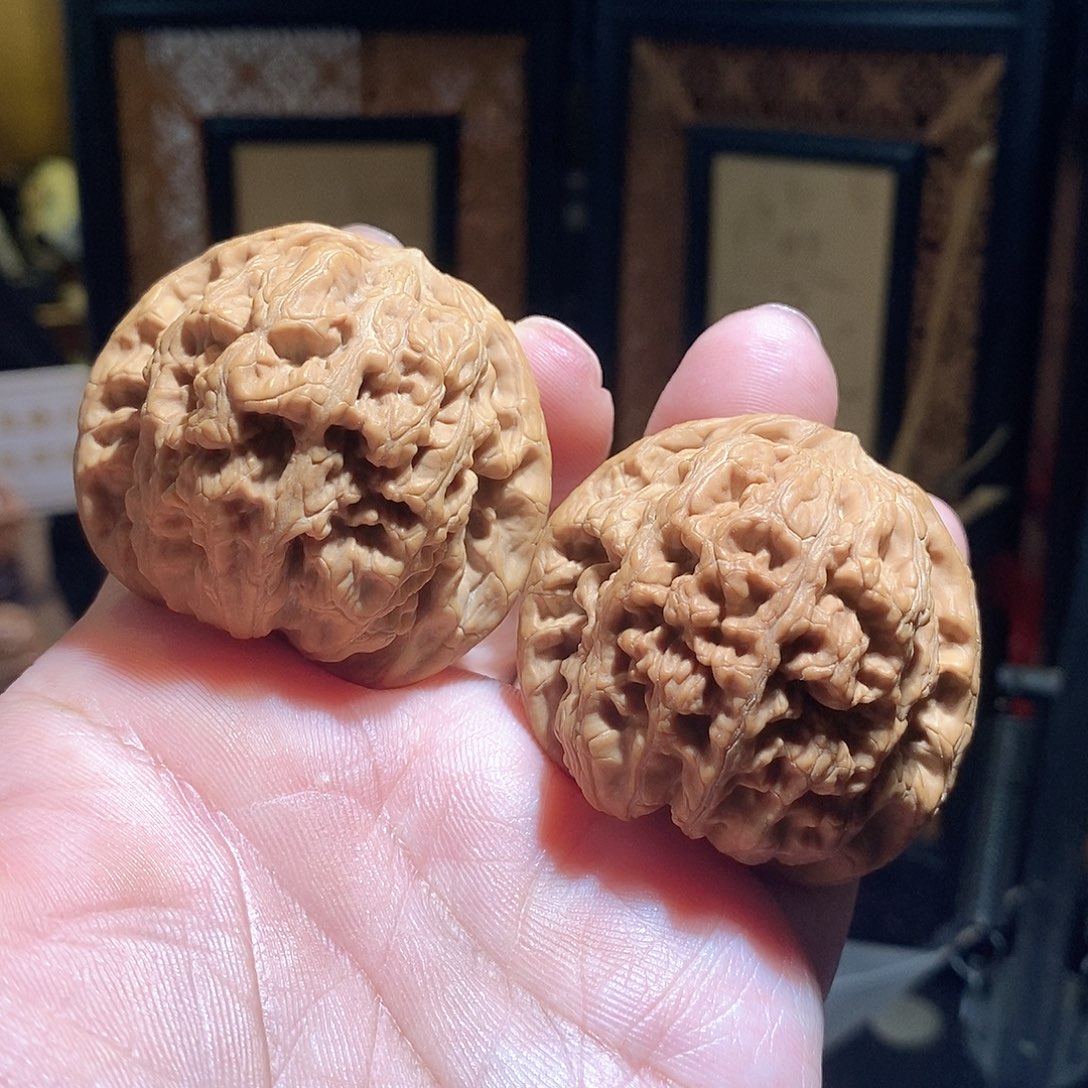 文玩核桃把件46将军膀全品