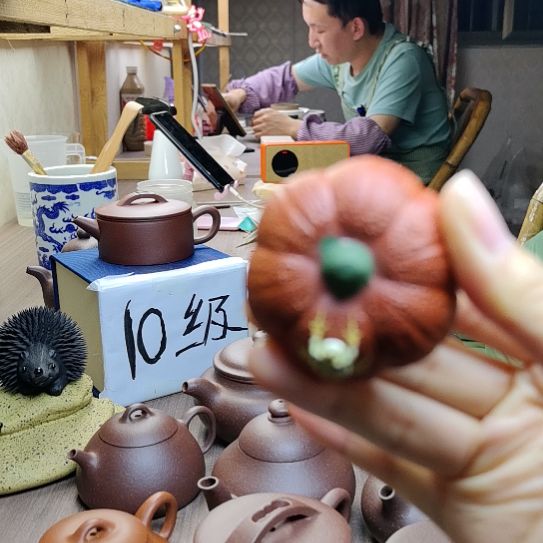 茶壶紫砂林*茶宠，南瓜