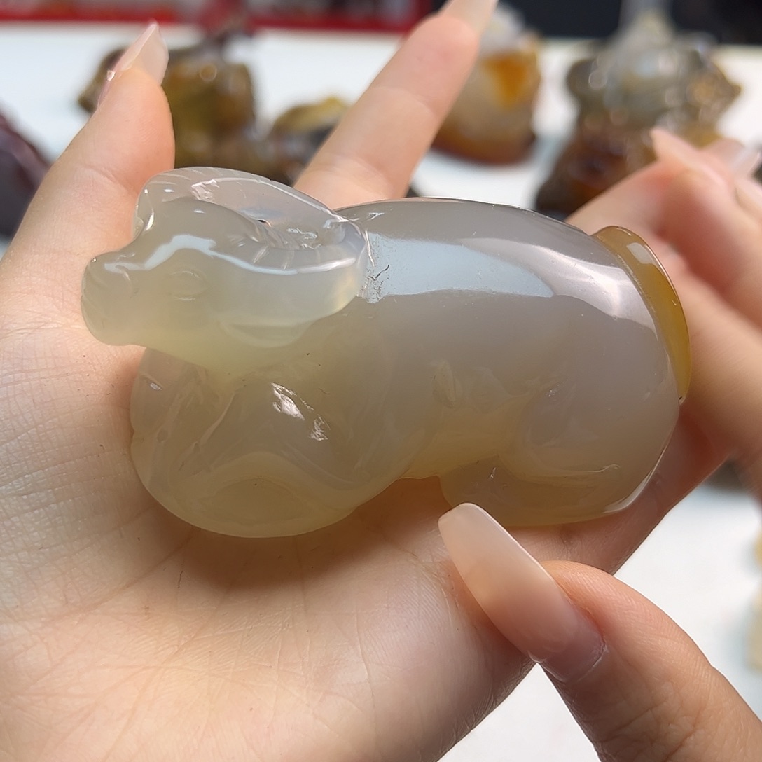 玛瑙/玉髓合金颈饰