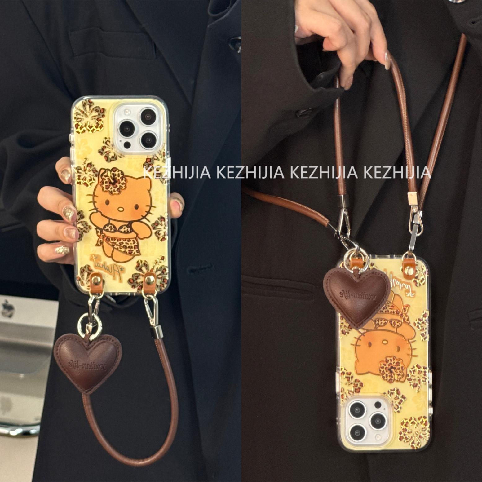 【壳之】高级个性豹纹比基尼KT适用苹果17/16/15/14/13Promax手机壳